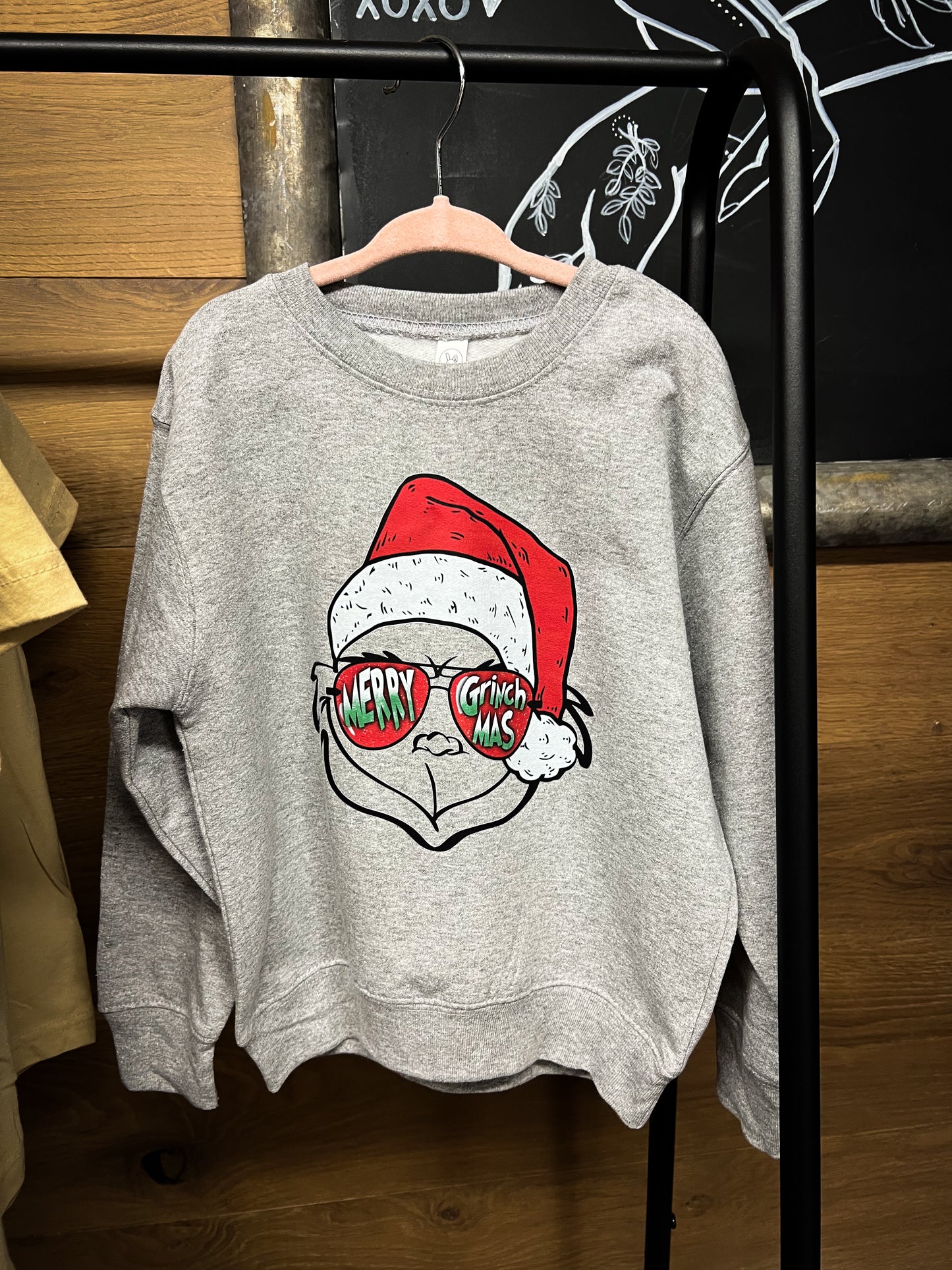 Merry Grinchmas Kids Crewneck