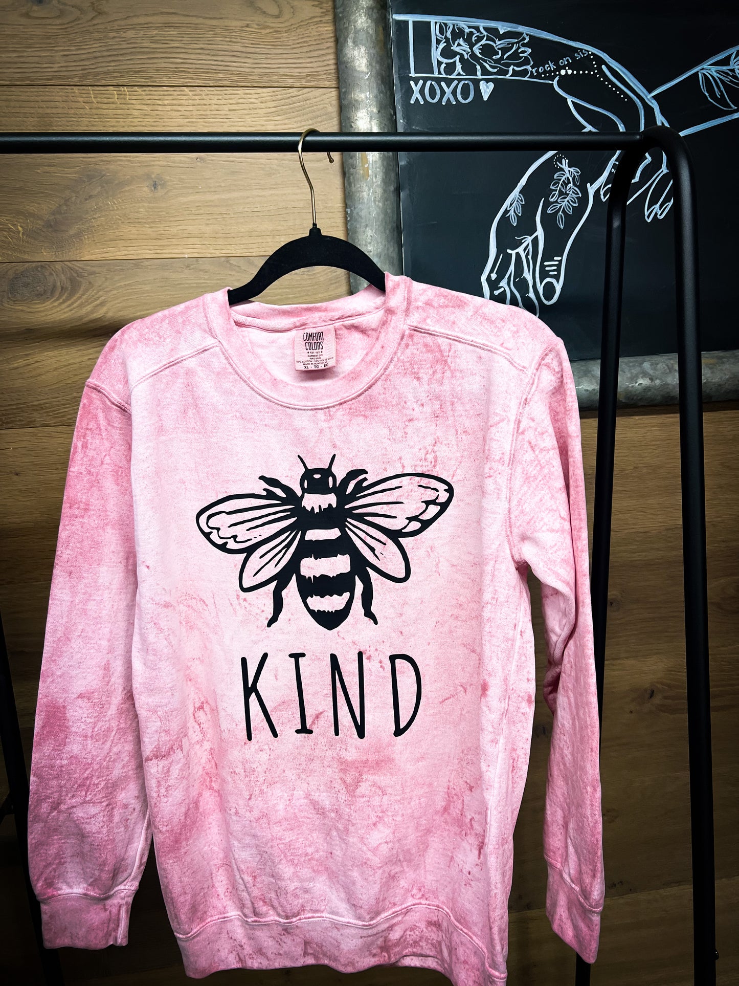 Bee Kind ColorBlast Crewneck