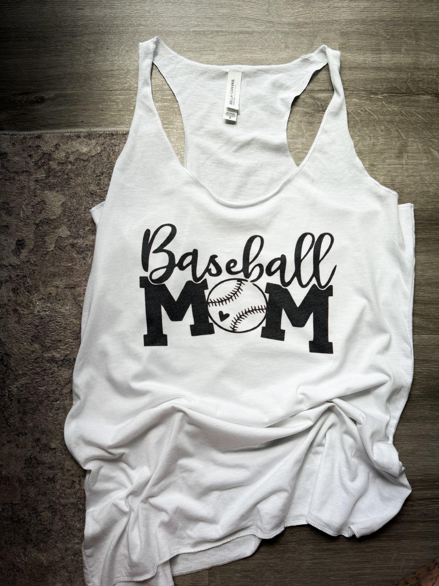 Baseball mom tank