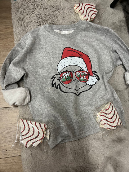 Merry Grinchmas Kids Crewneck