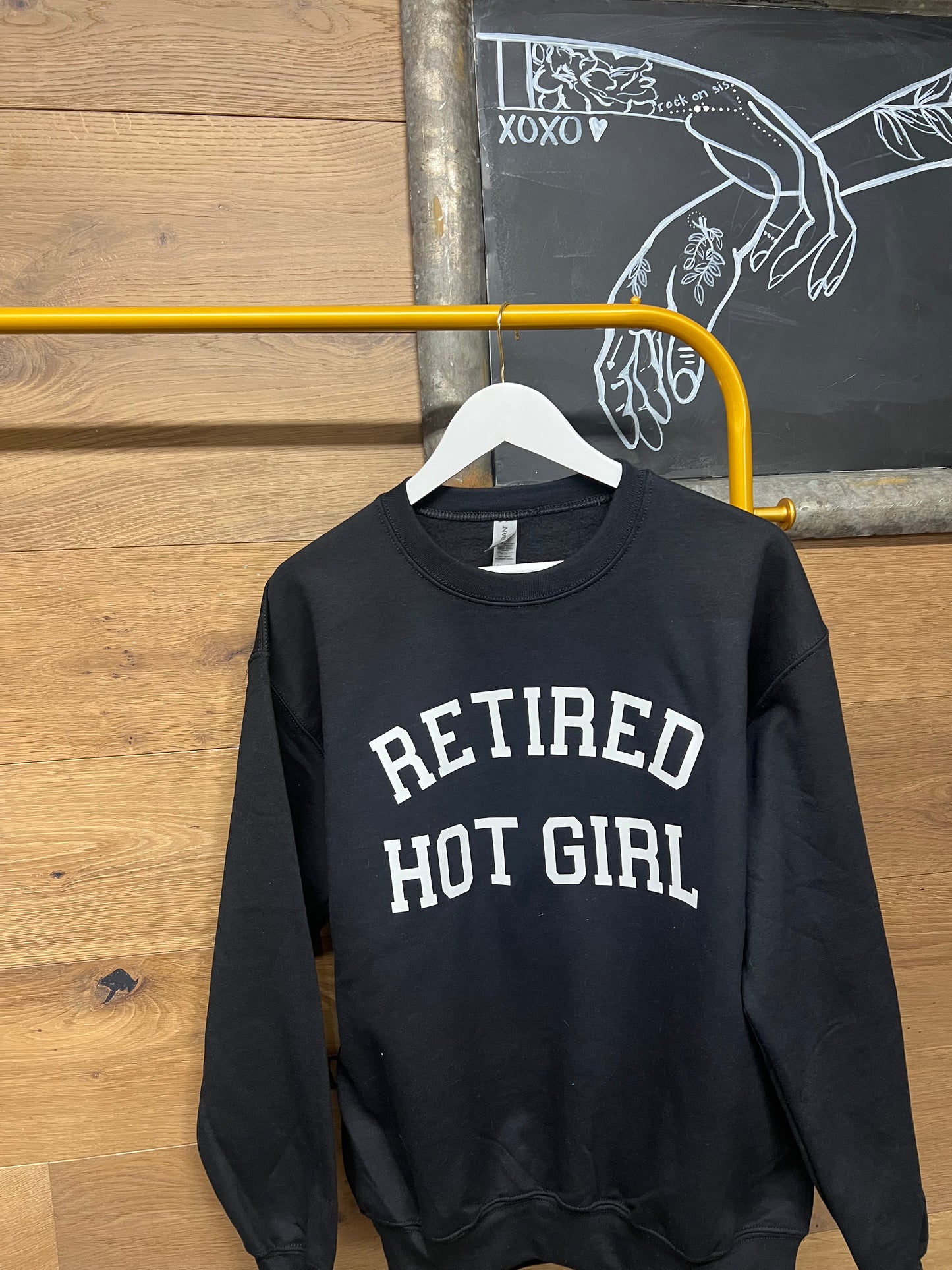 Retired Hot Girl Crewneck