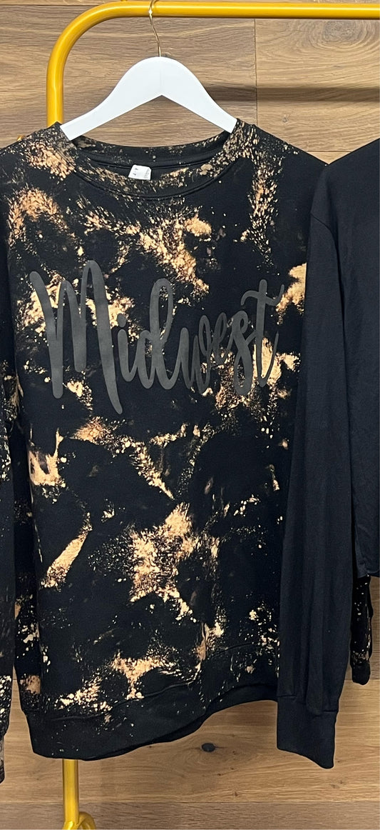 Midwest Bleached Crewneck