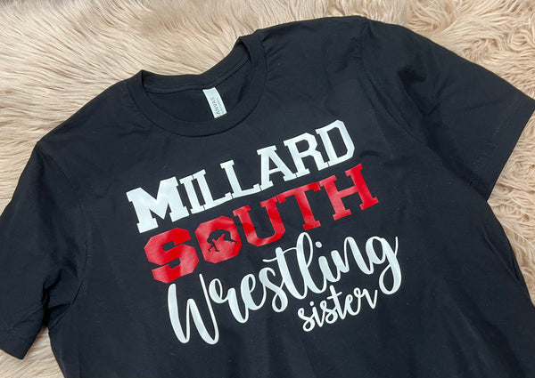Millard South Wrestling Sister Tee